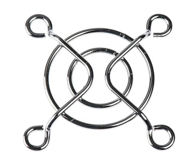 Chrome metal finger guard for 40mm fan fg-04 / b-13