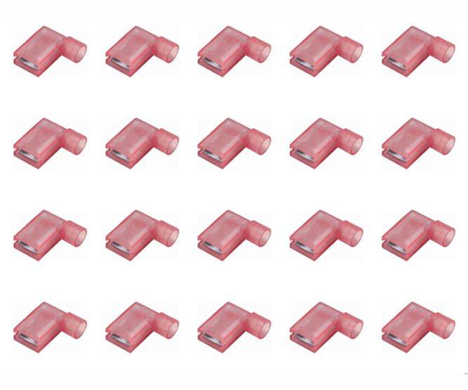 Terminal full-ins flag rd 6.35mm socket - 500/bag fldny 1.25-250