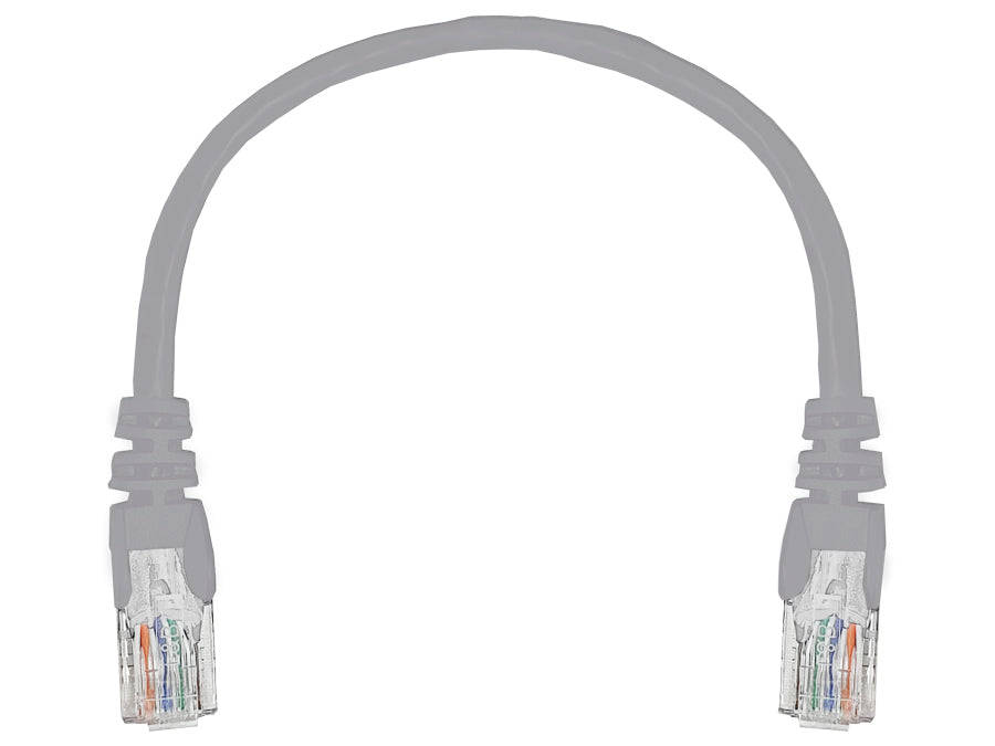 Linkbasic 22cm UTP Cat5e Flylead Grey