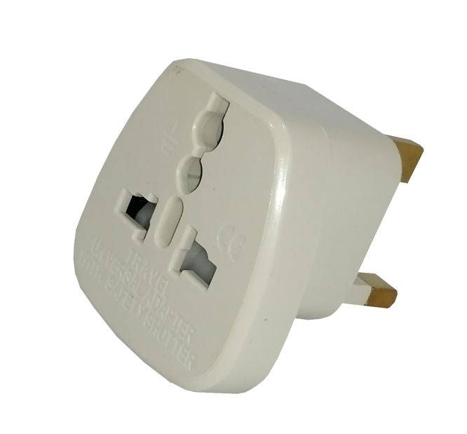 Travel power adaptor wall=brit universal hds-7