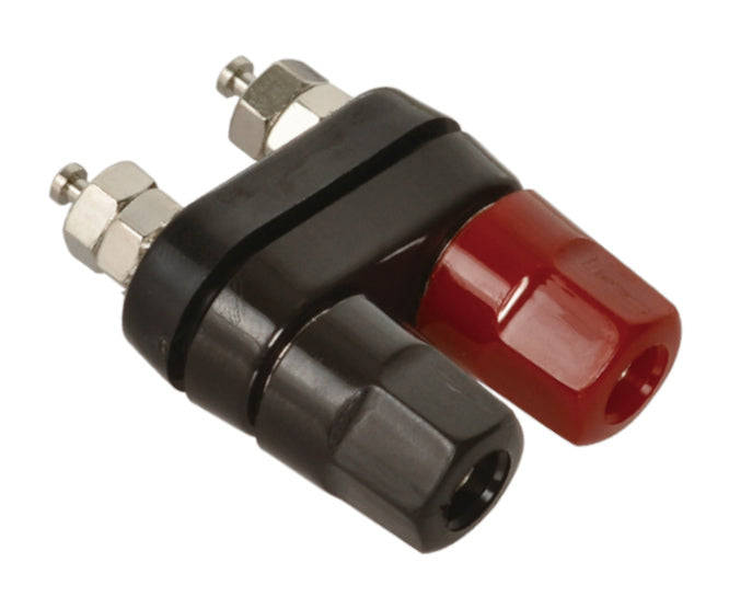 Socket banana dual 4mm rd/blk k207