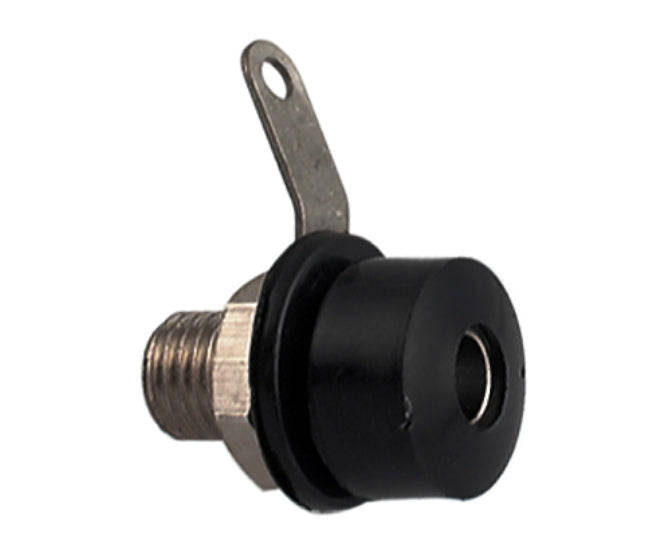 Socket banana 4mm black k211-bk