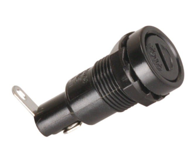 Fuse holder panel mount 5x20 round flush cap k2261