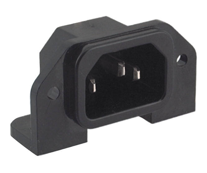 C14 r/a iec connector plug 10a 250v pcb px0580/pc