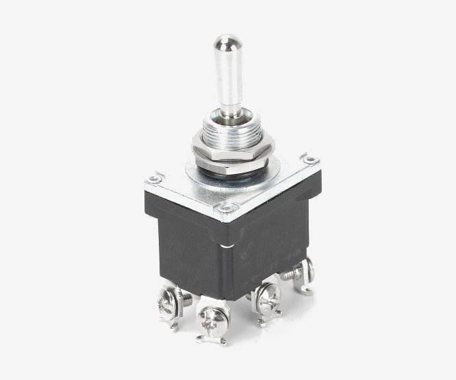 Toggle switch dpdt on-off-on 30a 12vdc screw terminal kn3f-203