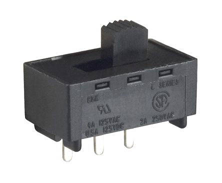 Slide switch spdt mini 4a 125v l102011ms02q *a*