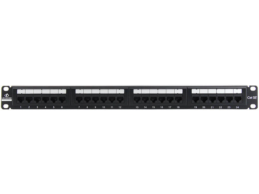 Linkbasic 24 Port Cat5e Rack Mount Patch Panel