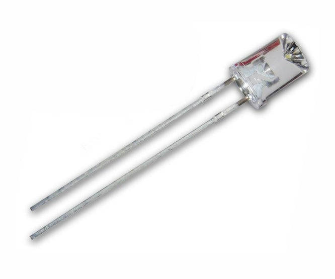 Led 3mm cl-rd rnd 110-deg inv-cone 120mcd l334lrc