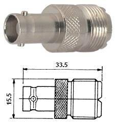 Adapter bnc-socket to uhf-socket m5552