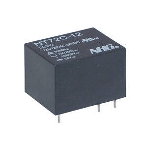 Relay spdt 10a 5v dc rect 5pcb nt72c-s10-dc5v-036