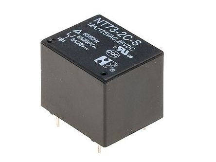 Relay spdt 6a 12vdc rect 5pcb nt73-2cs15dc12v0.45