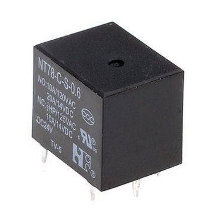 Relay spdt 10a 5vdc rect 5pcb mini nt78cs10dc5v0.6