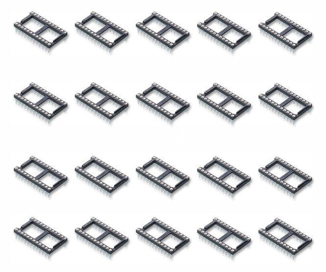 Ic socket 0.6 28w tulip rnd wide 14pcs/tube spd-060-028-bct2 *a*