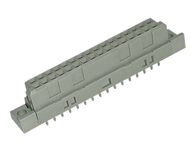 Din connector rcpt 32pos pcb gold-2.54 pcn10-32p