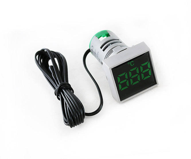Temperature meter square green PL-AD101-22TMS-G
