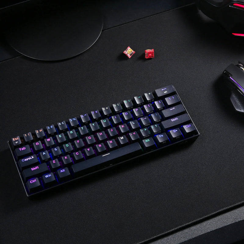 REDRAGON DRACONIC PRO Mechanical 61 Key|Bluetooth 5.0|RGB 9 Colour Modes|Rechargable Battery|Type...