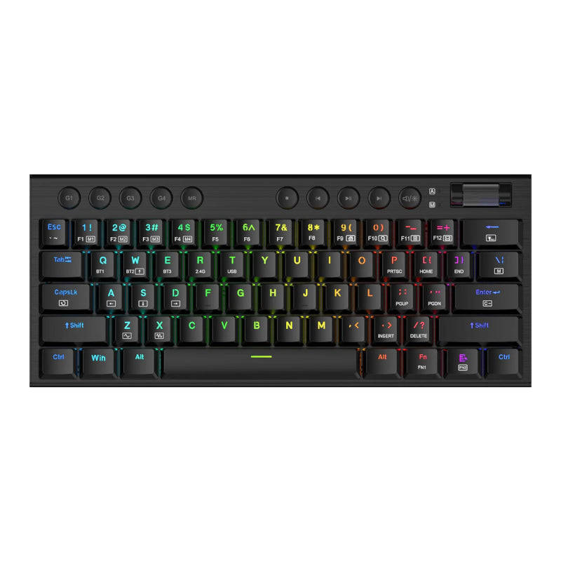 REDRAGON Horus Mini Pro 61Key Wireless Bluetooth Red Switch RGB Low Profile Gaming Mechanical Key...