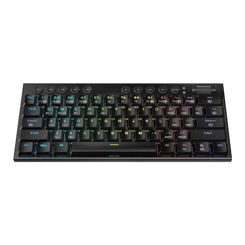 REDRAGON Horus Mini Pro 61Key Wireless Bluetooth Red Switch RGB Low Profile Gaming Mechanical Key...