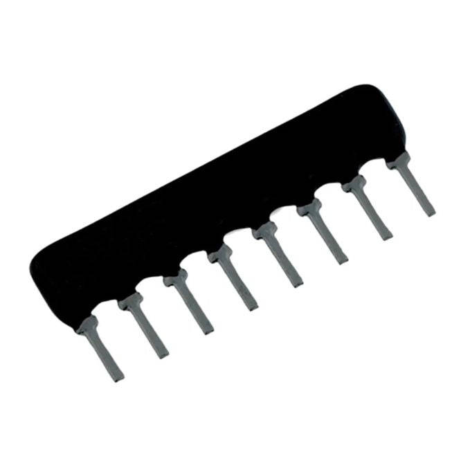 Network resistor sil 08-pin 7-res 100e hra-a08-101-j