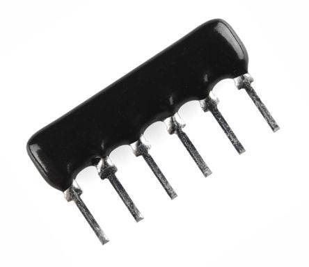 Resistor network sil 06-pin 5-res 3k3 hra-a06-332-j