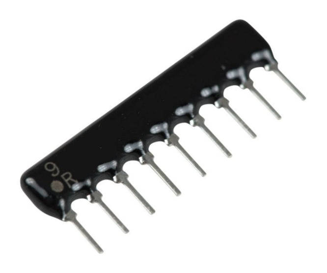 Network resistor sil 09-pin 8-res 22k hra-a09-223-j