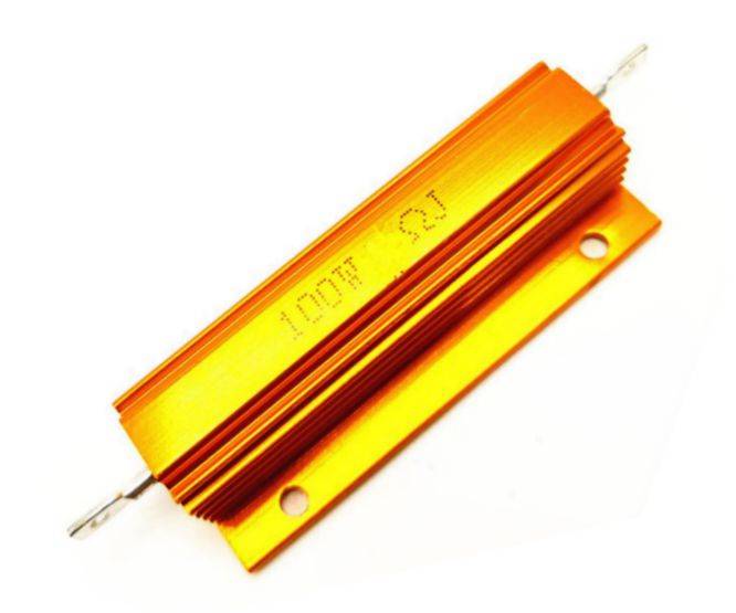 Resistor 100w aluminum w/w in 50w case 1e0 100w-1r0-j