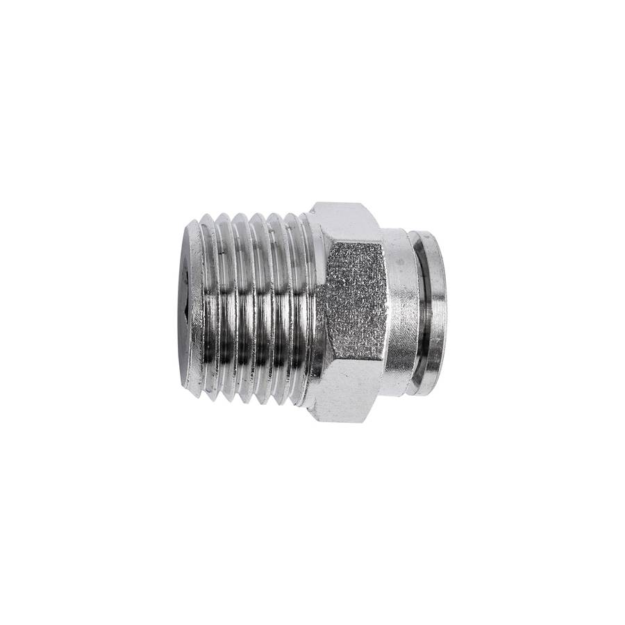 Metal pu fitting straight 12mm x 1/2' m