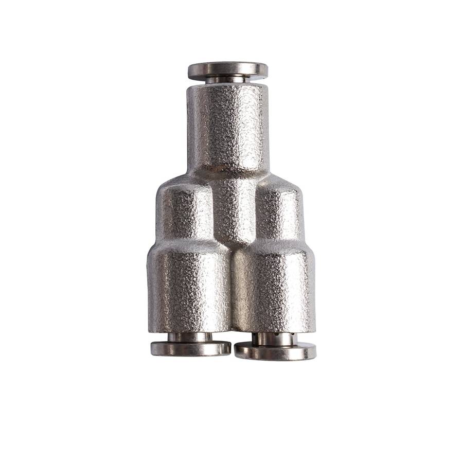 Metal pu fitting y-joint 4mm