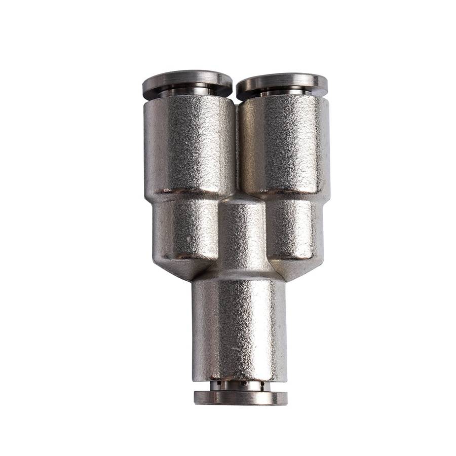 Metal pu fitting y-joint 6mm