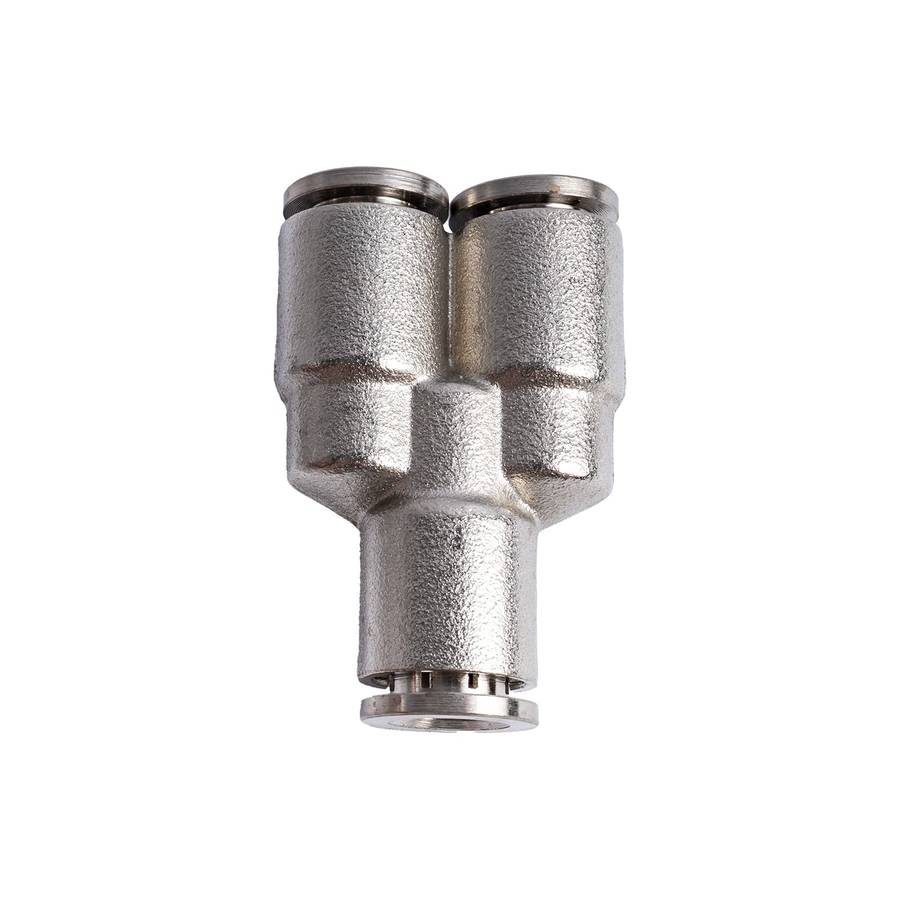 Metal pu fitting y-joint 8mm