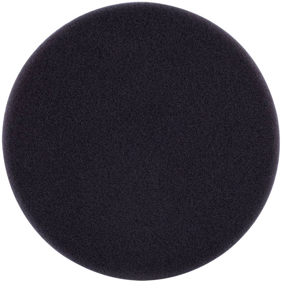 Foam pad hook and loop black sponge 150mm 6' finishing