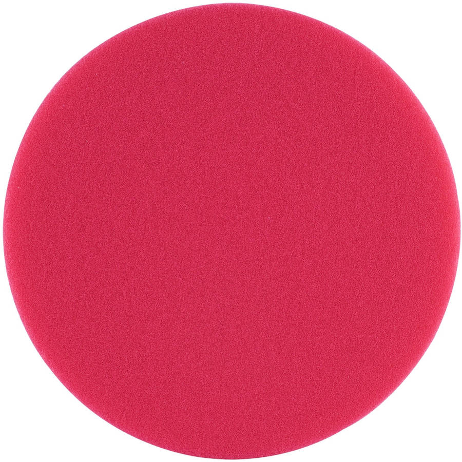 Foam pad hook and loop red sponge 150mm 6' ultra finishing