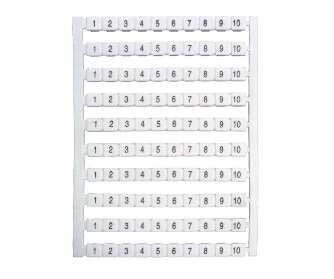 Terminal block marker no. 1-100 TBM-1-100