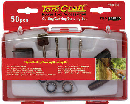 Cutting carving sanding set 50 pce mini