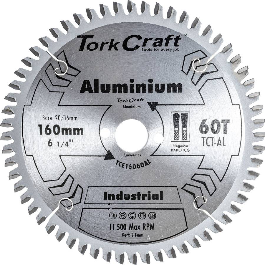 Blade tct euro tip alum160 x 60t 20-16mm profesional