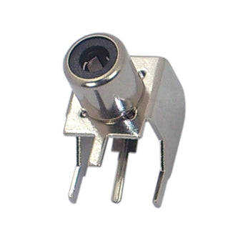 Rca socket pcb mount black trc-009-bk