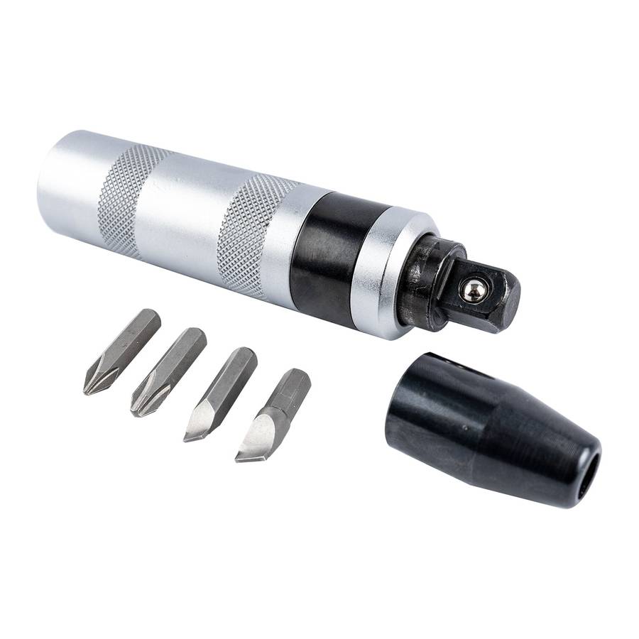 Impact driver set 6pc 5/16' 4pc bits 1 driver