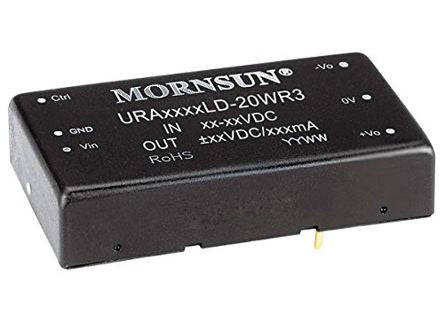 Dc-dc converter dil i=48 o=+&-12v 20w ura4812ld-20wr3