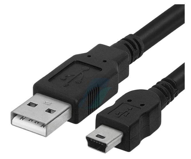 Lead usb-a plug to mini-b 5 pin socket 2m 170641