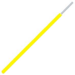 Wire m/s csa=0.8 o=2.8 yellow - 100m/roll ul1015-str-awg18-yl