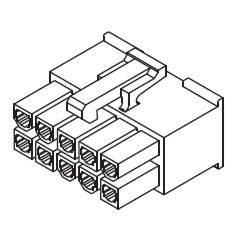 Housing socket dual 16w 5557 yy8cra16