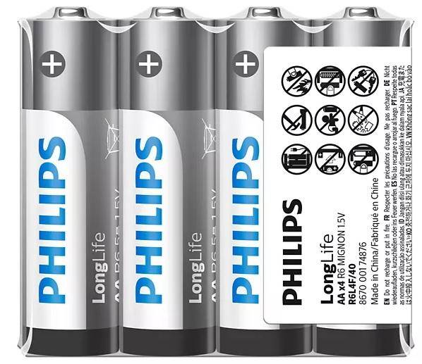 LONGLIFE BATTERY AA 4 PACK
