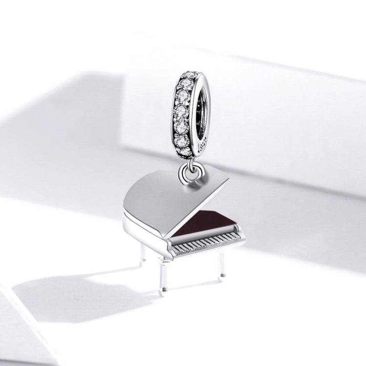 S925 Sterling Silver Grand Piano Pendant DIY Bracelet Necklace Accessories