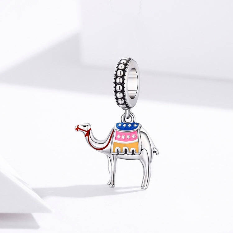 S925 Sterling Silver Pendant Camel Beads DIY Bracelet Necklace Accessories