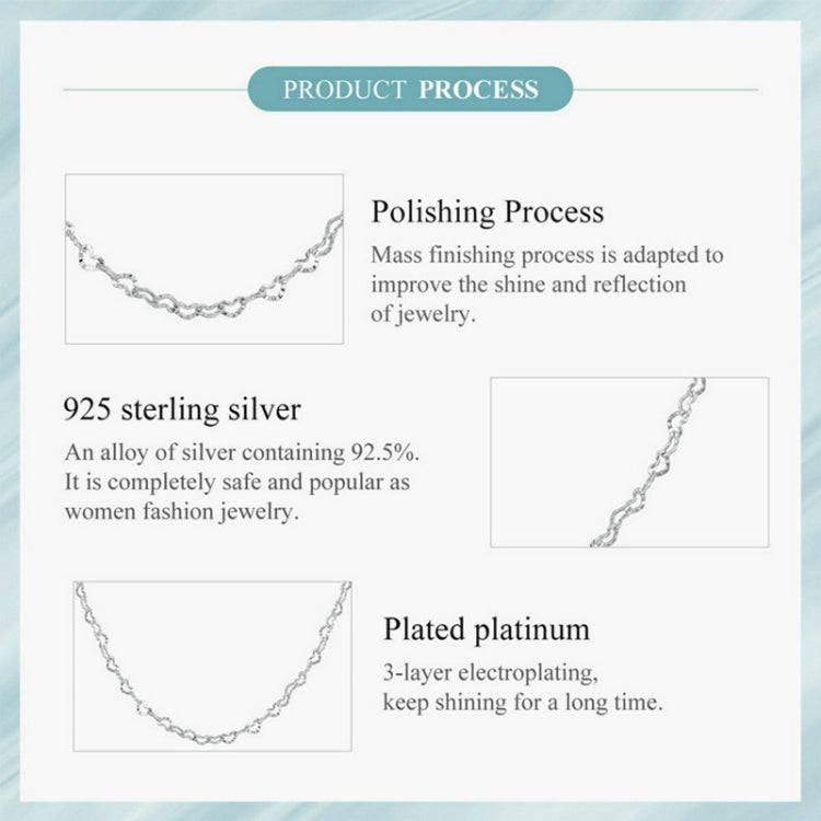 SCA026 Sterling Silver S925  Simple Heart Necklace Jewelry