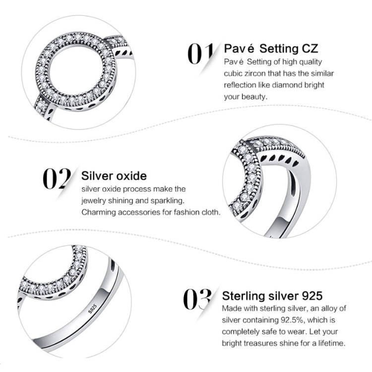 S925 Sterling Silver Womens Inlaid Ring, Size: 9