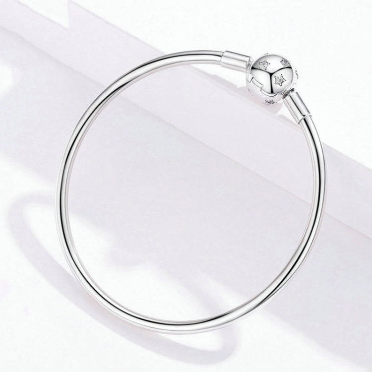 S925 Sterling Silver Star Bracelet DIY Beaded Bracelet, Size:19cm