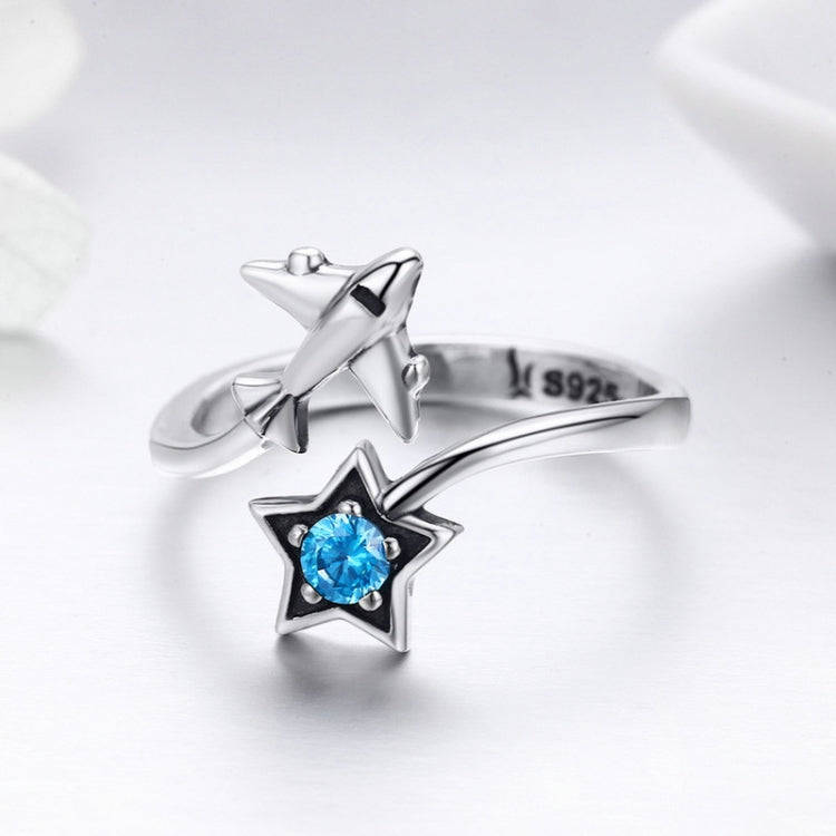 S925 Sterling Silver Ring Interstellar Journey Open Female Ring