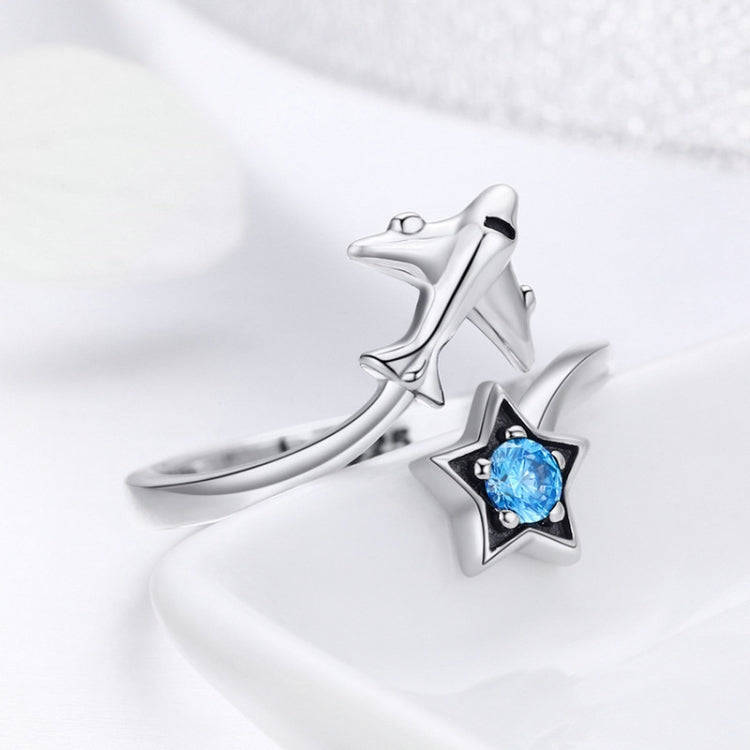 S925 Sterling Silver Ring Interstellar Journey Open Female Ring