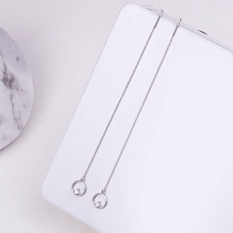 Valentine Day Gift Simple S925 Sterling Silver Stud Earrings